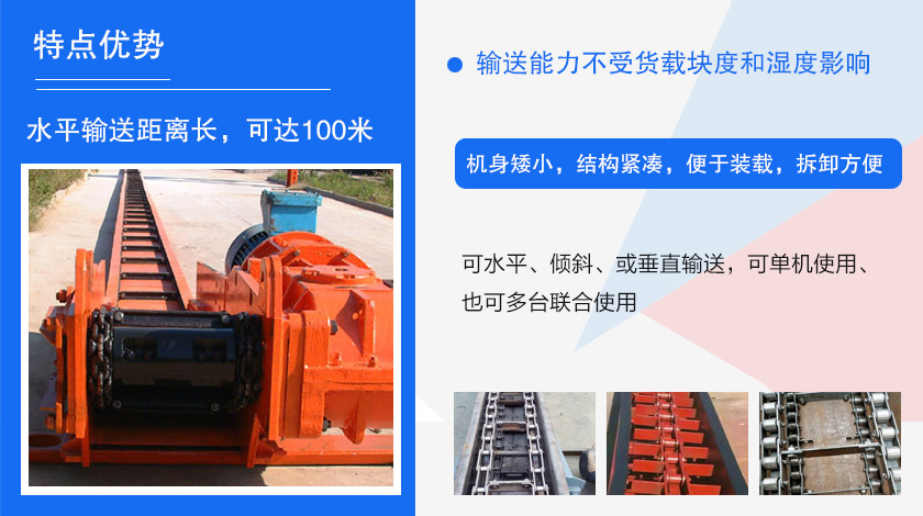 可多點進料、多點卸料、能反向運行，機殼密封性好，無粉塵污染